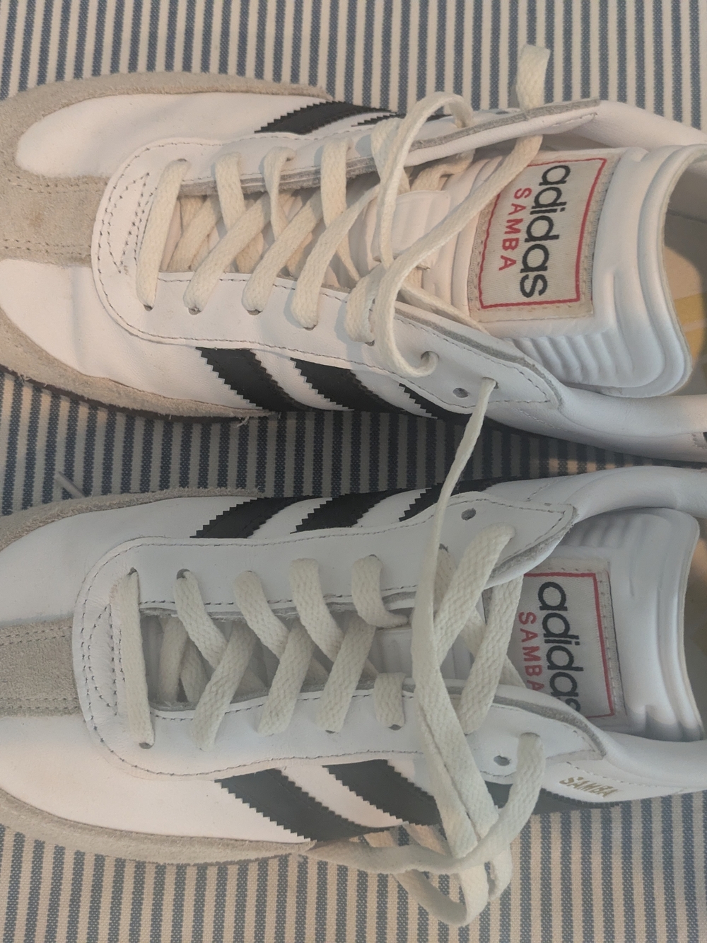 adidas Samba White with Black Stripes - Picture 2 of 5